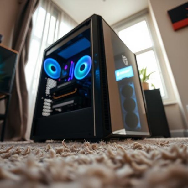 Can you put a gaming PC on carpet?