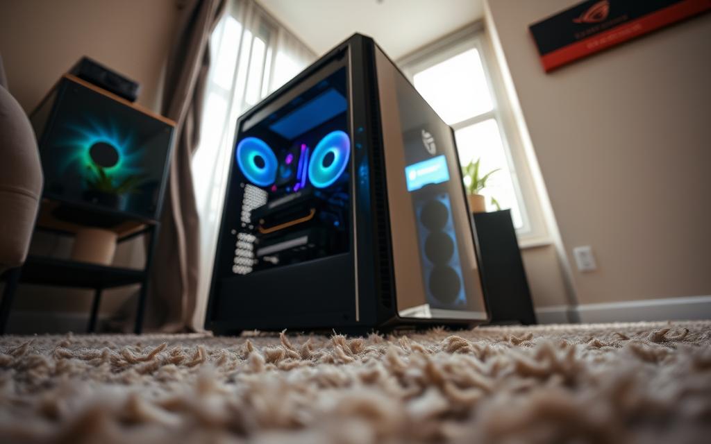 Can you put a gaming PC on carpet?